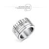 Brand Ring Mens Ring Titanium Rotating Ring Simple Can Turn Numbers Stainless Ring Fashionable Health Accessories Stress Relief Width 14mm (titanium,