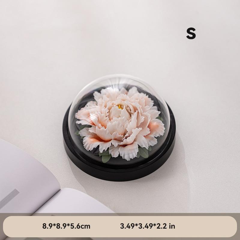

Ceramics Simulation Peony Flower Model decoration Handmade purely by hand Luxury Home Room Office Table decoration gift