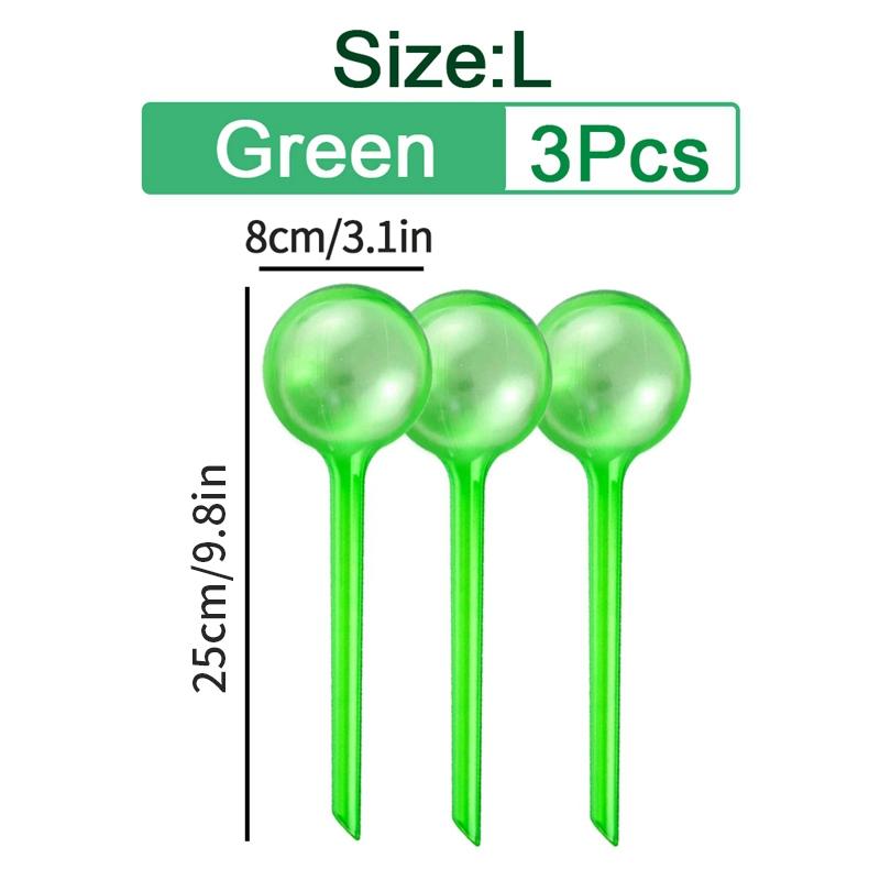 

3 шт., самополивная кормушка для растений, автоматический поливочный шар, прозрачные пластиковые водяные шарики для растений, устройство для капельного орошения для комнатных цветочных горшков