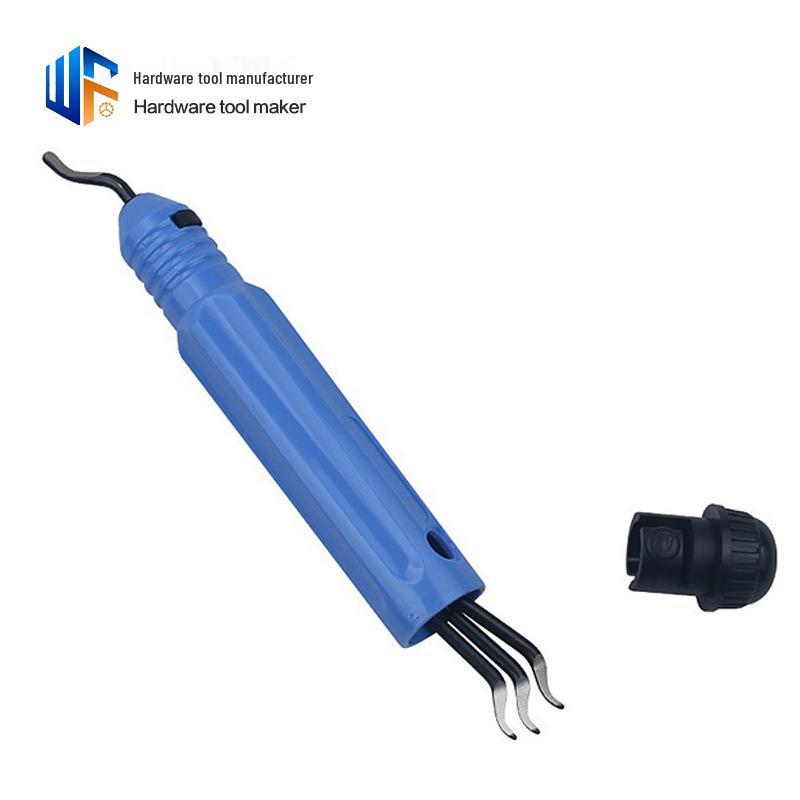Blue Manual Deburring Tool with Quick Blade for Grinding and Chamfering