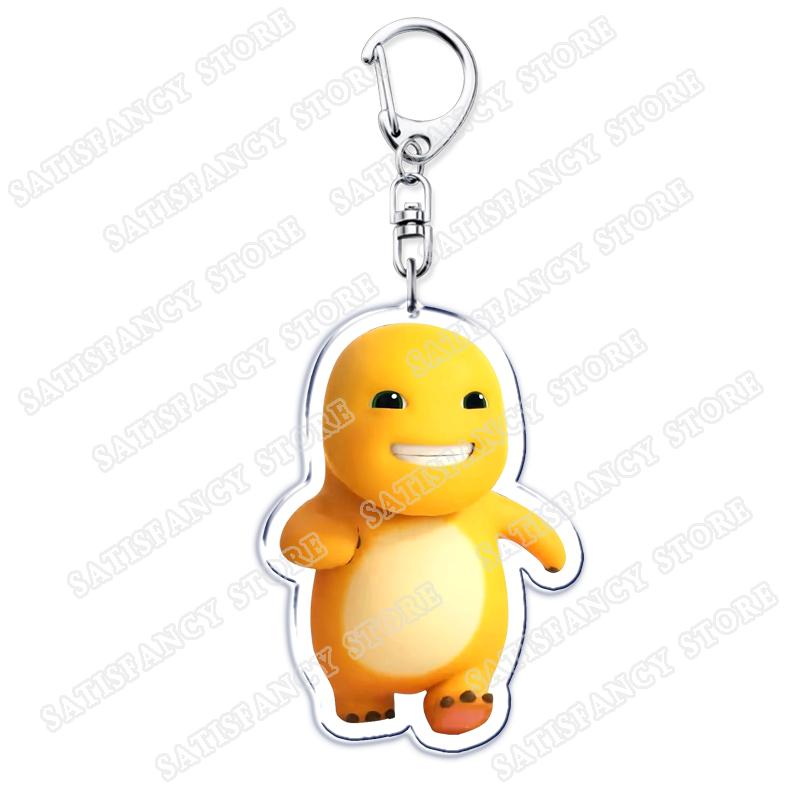 Cute Nailong Dino Keychain for Accessories Cartoon Yellow Dinosaur Dragon Naloong Meme Jewelry Friends Fans Gifts