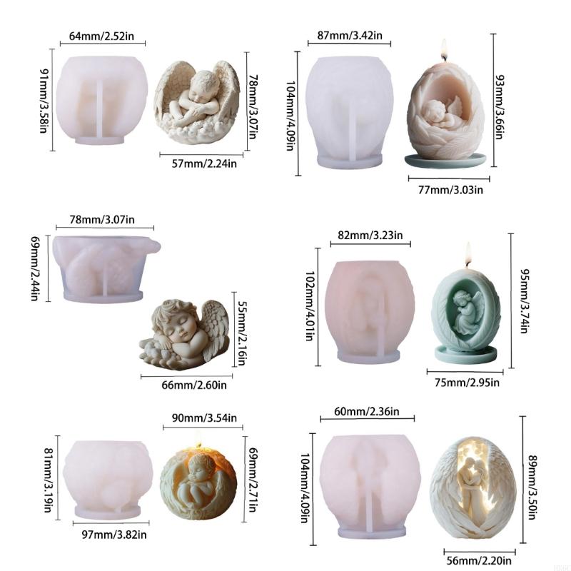 Safe Silicone Mould For Making Angel Girl Shaped HX6C