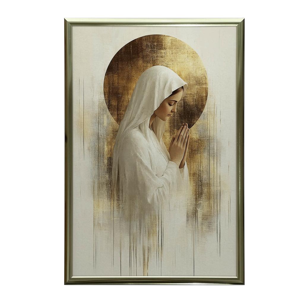 Bønn i stillhet - Maria Bønn i stillhet - Maria, 30X40 cm, uten ramme, premium lerret på blindramme