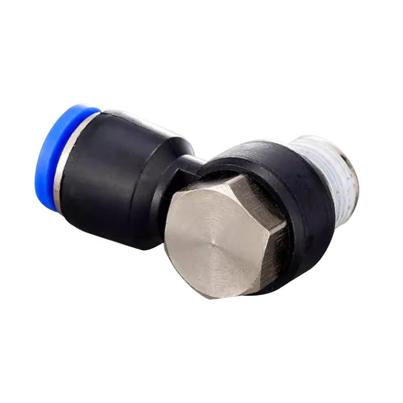 20PCS PH elbow outer hexagon pneumatic quick connector water pipe hose connector 1/8"1/2 3/8 1/4 BSPT