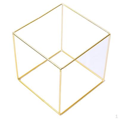Cubic Illusion Orecchini Collana Catena Display Vetrina Decorazione della stanza