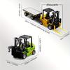 1:64 Scale Mini Remote Control Forklift Crane Set Simulation Model Alloy Body Remote-Controlled Lifting Includes APP-Compatible Mobile Control