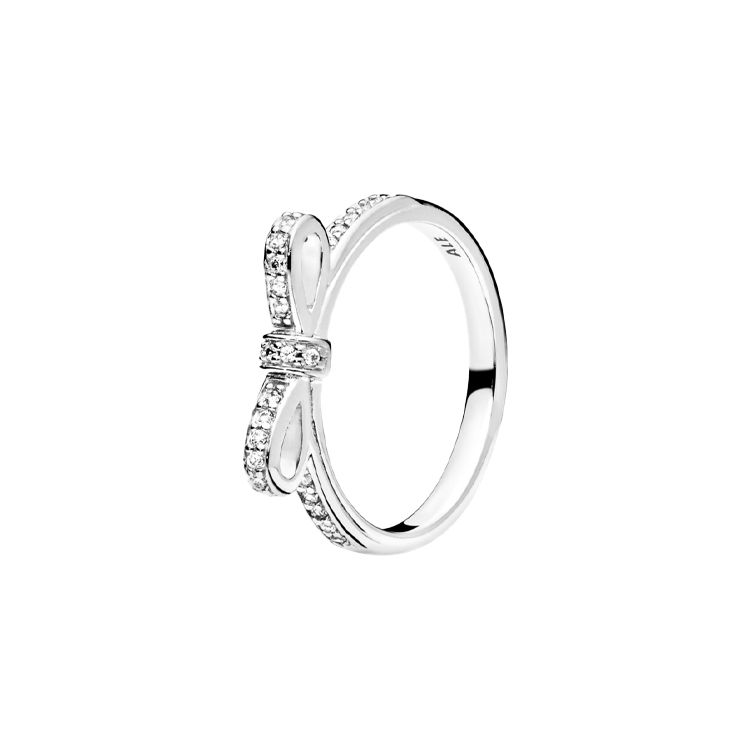 Pandora Exquisite Bow Ring Women rings 190906CZ 54