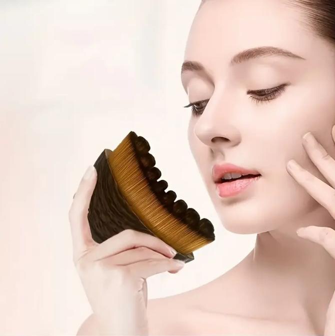 

Lymphatic Contouring Facial Brush – Reduces puffiness, detoxifies, and lifts, improving skin radiance and absorption (1 piece) OPP bag packaging