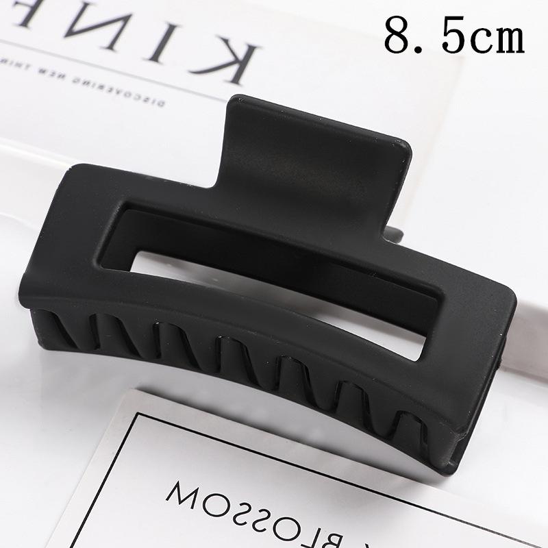 Matná obdélníková spona do vlasů v korejském stylu, 10,5 cm, pro drdoly a culíky