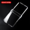 Transparent Plastic Phone Case for Xiaomi Mix Flip 2 Hard Shell Hinge Protective Cover Clear