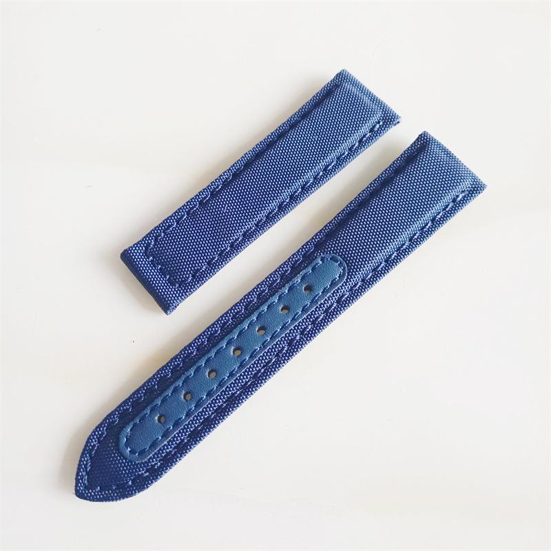 Nylon Canvas New Seahorse 300 Kuskinnsstropp Omega Super AT150 Foldespenne 20 22mm stropp