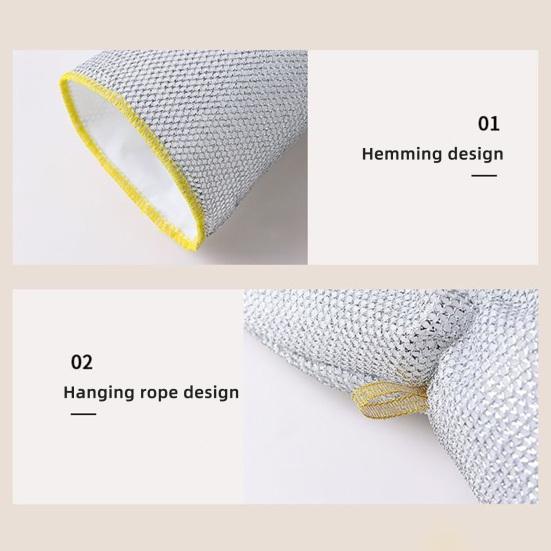 2/5 ks Drátěné mycí rukavice Opakovaně použitelné Kuchyňské Síťované rukavice na mytí nádobí s rybí šupinou Šetrné k hrncům Čisticí rukavice Multifunkční čisticí nástroje