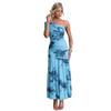 Ganzjahres-Slim-Fit Ins Wind-Mesh-Druck Hüftumschließendes Slim-Fit Schulterkleid 76