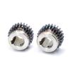 1 pz. Ruota Dentata Cilindrica con Passo 20 22 24 25 28 30 32 35 40 45 50 60 Denti Acciaio 45# Modulo 1.5 Ingranaggi Motore Foro con Chavetta 12-25mm