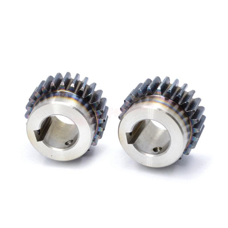 1 pz. Ruota Dentata Cilindrica con Passo 20 22 24 25 28 30 32 35 40 45 50 60 Denti Acciaio 45# Modulo 1.5 Ingranaggi Motore Foro con Chavetta 12-25mm