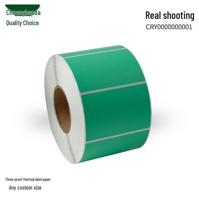 Tåliga termiska färgetiketter: Självhäftande Röd & Gul