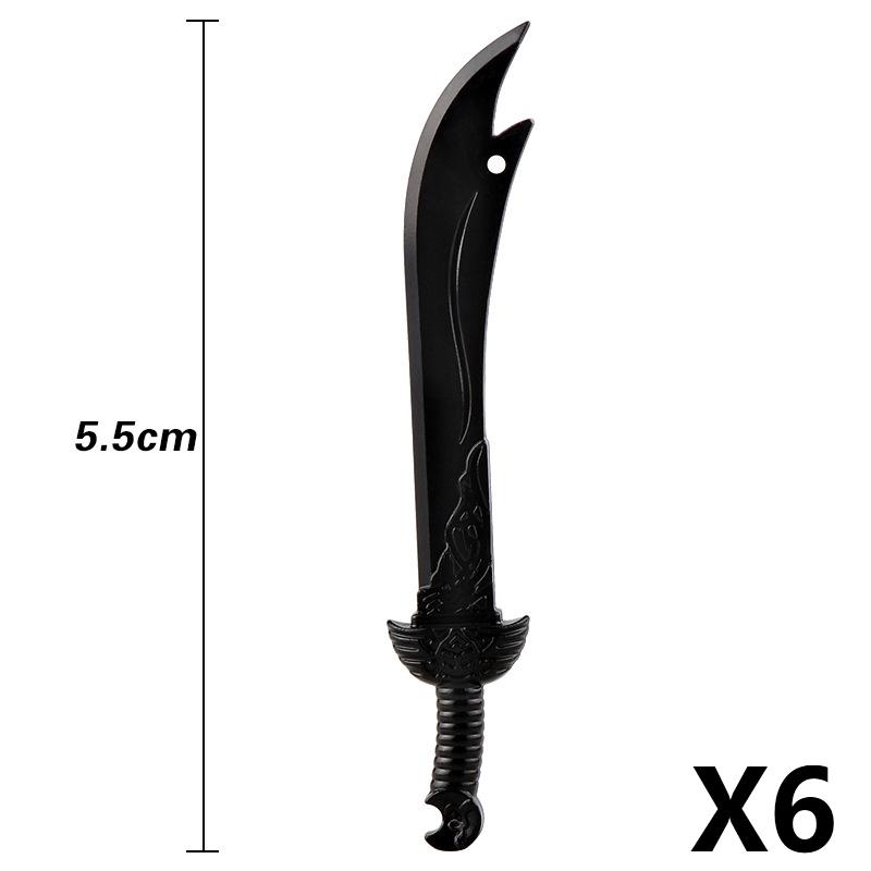 MOC Medieval Building Block Soldier Figure Weapon Accessories Battle Axe Bow Arrow Sword Sheath Shield Assembly Puzzle Brick Toy