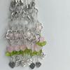 Lovely Phone Charm Colorful Beaded Keychain Acrylic Alloy Keyring Bag Accessory
