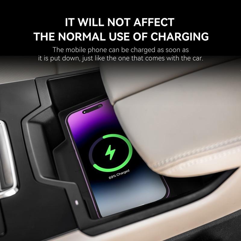 Silicone For Mazda CX-5 2026 Wireless Charging Pad Center Console Anti-Slip Dust Proof Liner Mat Car Interior Decor Accessories