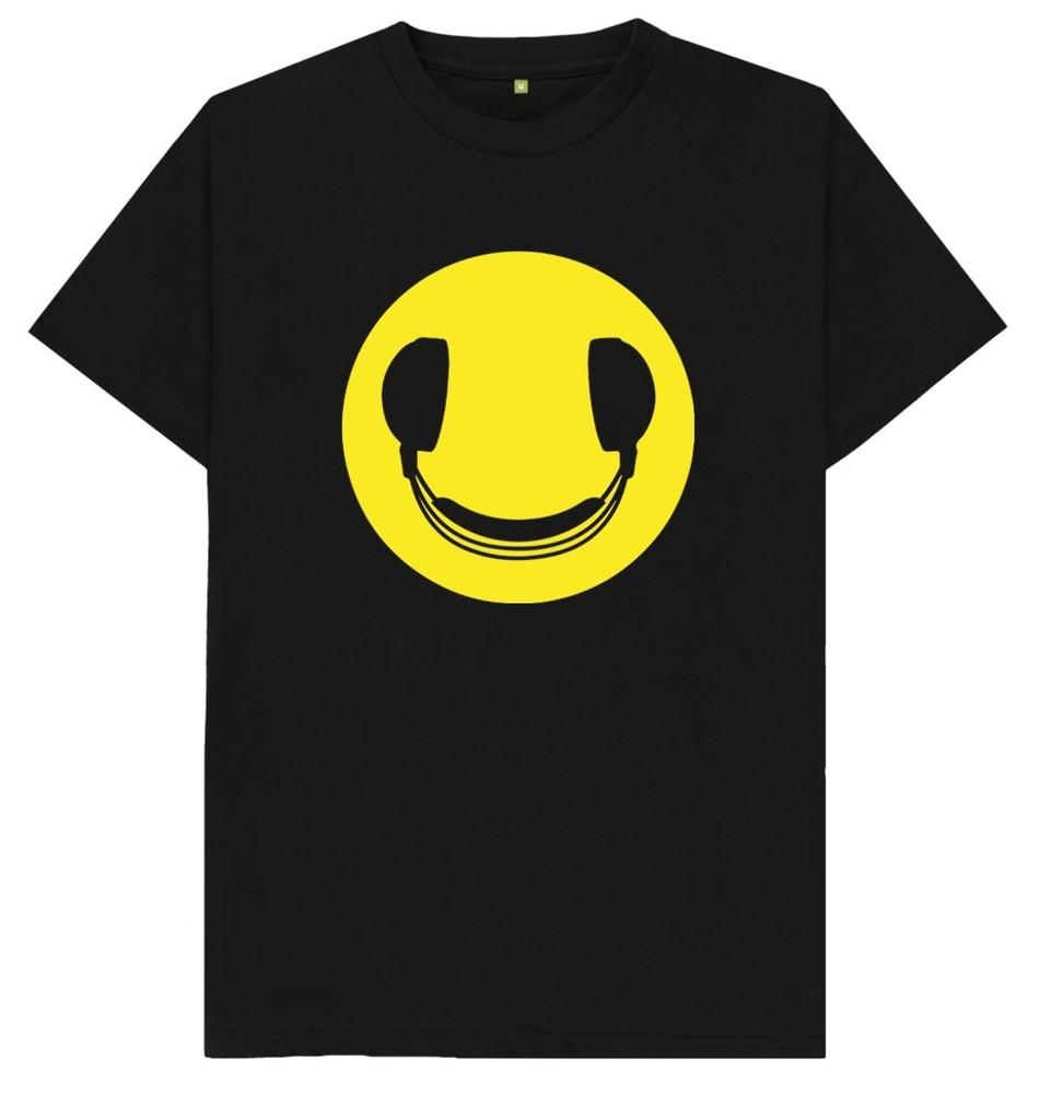 DJ Headphones Yellow Disc Jockey Music Turntables CDJ T Shirt