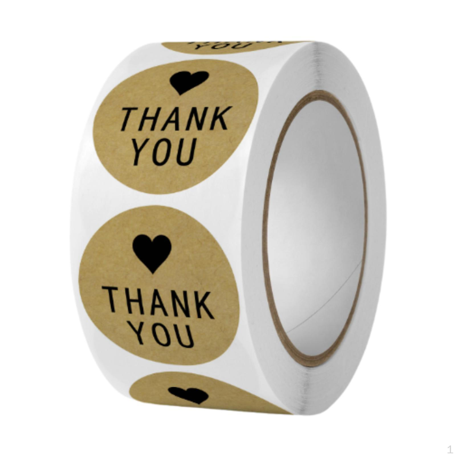 

Наклейки «Спасибо» Деловые бумажные бирки Конверт Круглая пломба Style A