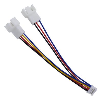 Cable de alimentación para ventilador de 12 cm, conector pequeño de 4 pines a doble de 3/4 pines de PVC.