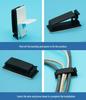 Adhesive Cable Management Clips: Wire Fixing & Organizer Base FC-30/40/50