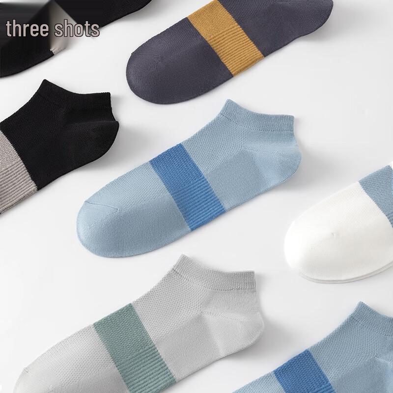 ThreeGun Men's Anti-Odor Cotton Short Socks