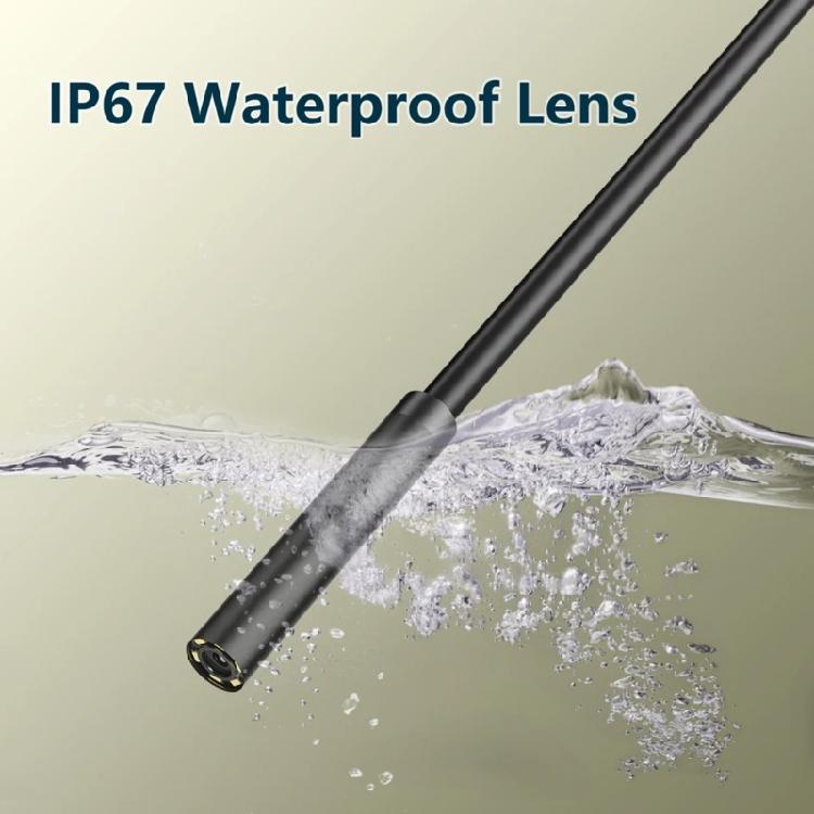 Type C USB Endoscope 7mm Flexible Inspection Camera Waterproof Adjustable LED Light for Smartphones Tablets Computers