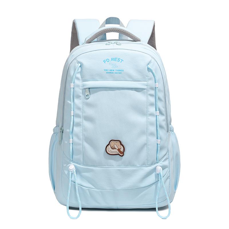 Contrast Color Schoolbag Lightweight Travel Backpack Large Capacity Backpack