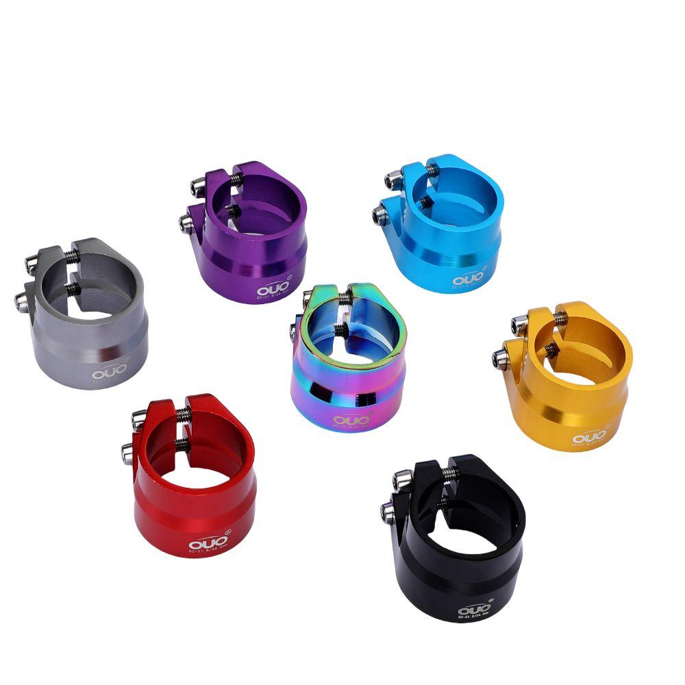 Double Layer Bicycle Seatpost Clamp Aluminum Zinc Zinc Alloy Bike Seat Tube Clip Seat Tube Clamp Bike Parts