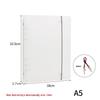 Translucent Frosted Loose-Leaf Binder with Strap - A5/A7/A6/B5 Sizes, 6/4/9 Holes