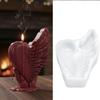3D Love Wing Candle Mold Silicone Reusable Valentine's Day Handmade Soap Mold Non-stick DIY Heart Wing Resin Mold Couple Gift