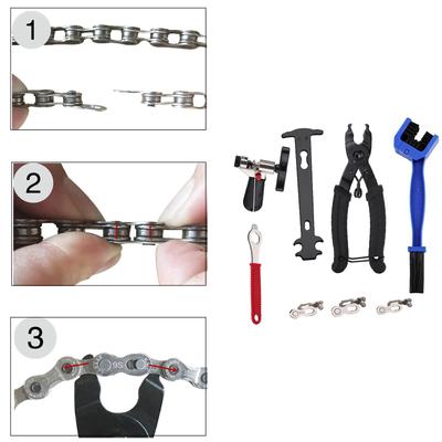Bicycles Chain Tool Set Bike Chain Link Pliers Bike Chain Splitter Tool Chain Wear Tool Mountain Bicycles Chain Tool Set