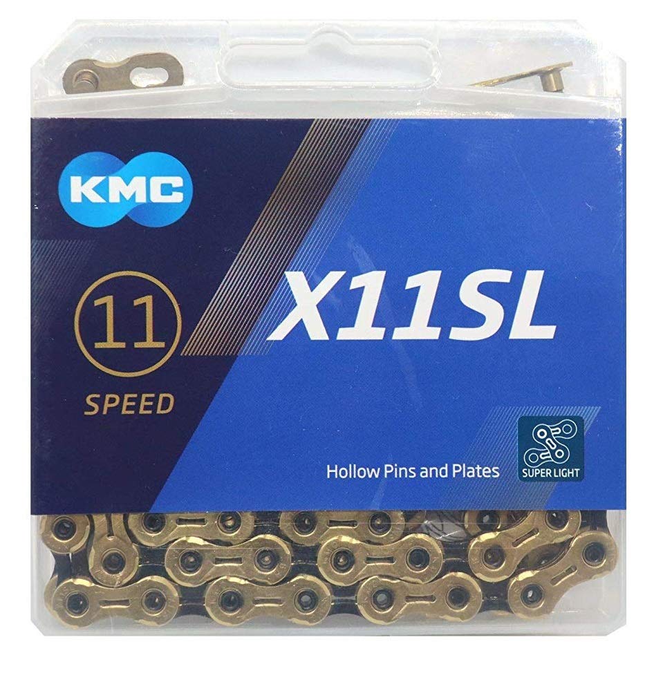 

KMC X11SL Цепь 11 скоростей 118Звенья скорость/11с/11 (Золото / черный) [Элемент]