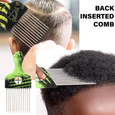 Metall Pick Kamm Afro Kamm Metall Haarkamm Haarstyling Kamm Edelstahl Haar Pick Friseurbedarf Styling Werkzeug