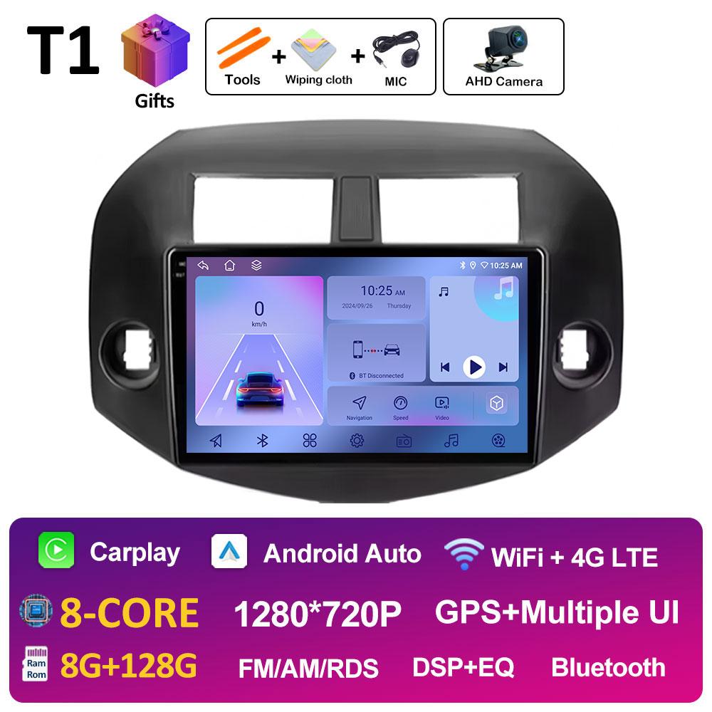 Android Auto Wireless Carplay For Toyota RAV4 3 XA30 2005 2006 2007 2008 2009 2010 - 2013 Car Video Radio Multimedia Player WIFI