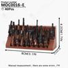 MOOXI WW2 Military Series Weapon Rack Guns Collection Model MOC Bricks DIY Assembled Building Blocks Toys For Boy Birthday Gifts