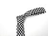 [F NODE] Checkerboard Necktie, Black and White, Party Necktie, 5cm Wide