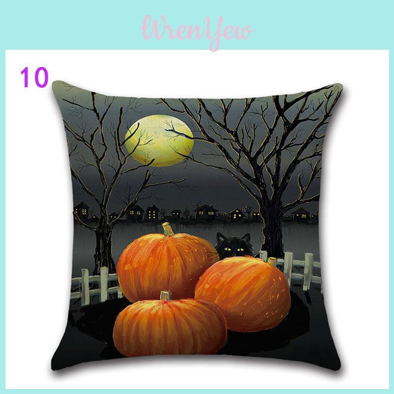 Premium Quality Happy Halloween Cushion Cover Perfect For Home Decor Elegance