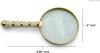 Beautiful Vintage Magnifying Glass Solid brass metal with Mother of Pearl Plated Handle | Book Reading, Map Design, Office & School Work