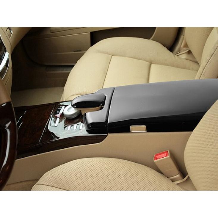 Bright Black ABS Car Center Console Armrest Panel Cover For Benz S W221 08-12