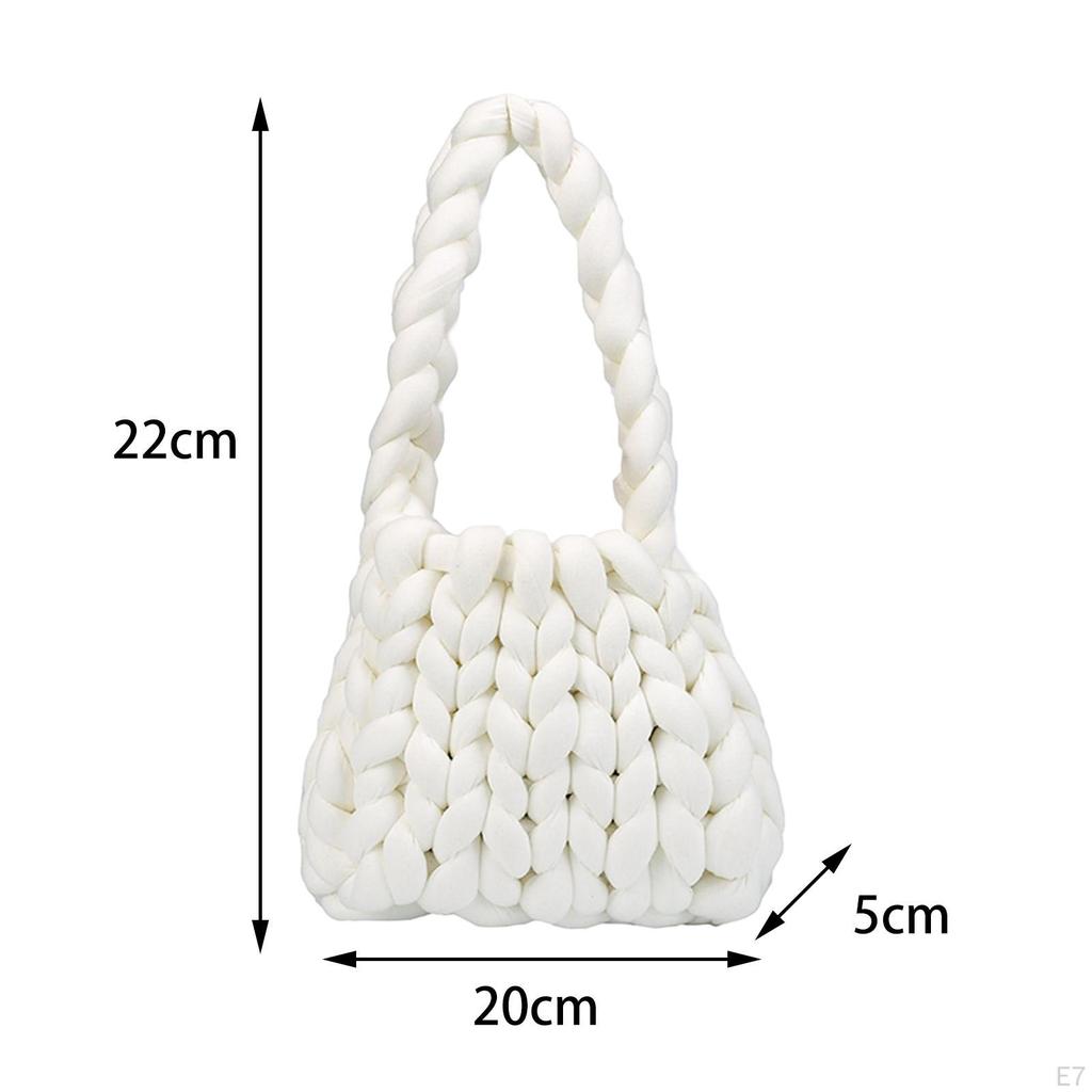 Breathable Yarn Comfortable Chunky Knitted Hand Bags Kit Casual Household Knitting For