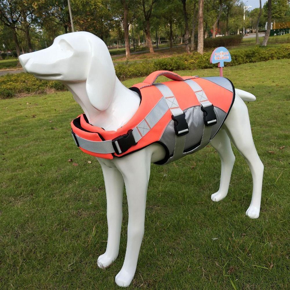 Adjustable Dog Life Jacket Reflective Dog Swimsuit Pet Supplies Pet Safety Vest  Spring/Summer