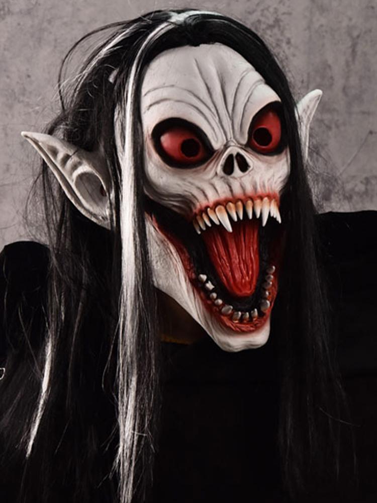 Scary Vampire Mask Latex Spooky Gothic Vampire Face Mask for Masquerade Party Gifts Costume Parties Carnival