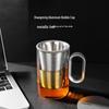 Borosilicate Glass Tea Mug with Aluminum Lid