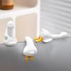 Yousheng 3D Duck Ornament Resin Cartoon Mini Duck Figurine Computer TV Monitor Decoration Collectible for Friends Gift Car Screen Display