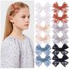 Fashion Baby Girls Hair Clips Handmade Bows Hairclips Lace Cutout Bowknot Hairpin  Hair Accessories