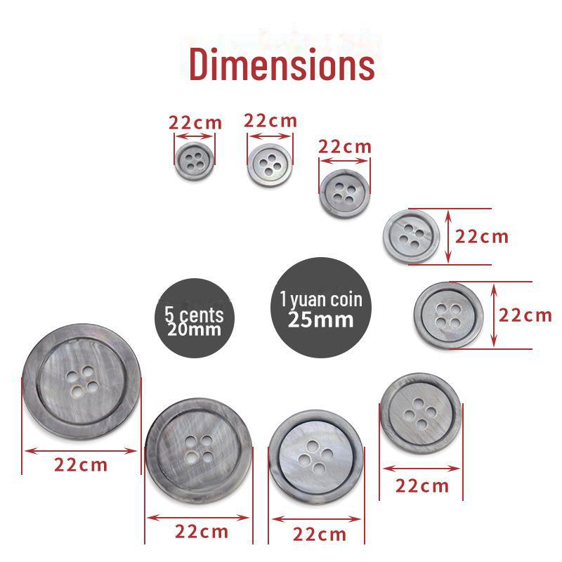 Shell and Round Knit White Sweater Cardigan with Four-hole Buttons