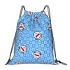 Custom D-Doraemones Drawstring Backpack Women Men Gym Sport Sackpack Foldable Cartoon Training Bag Sack